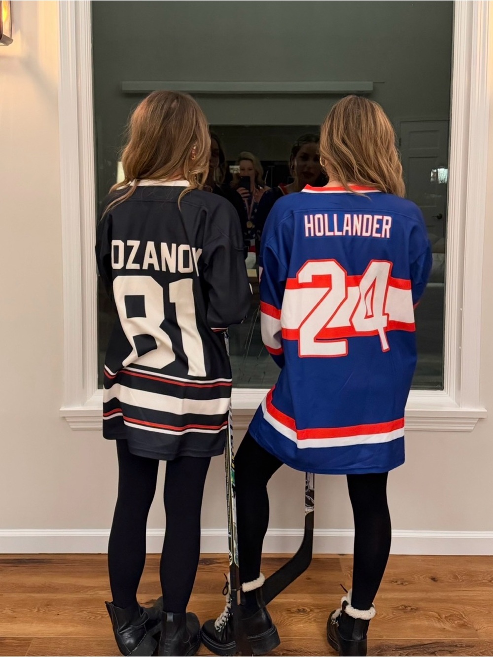 Heated Rivalry jerseys Rozanov and Hollander